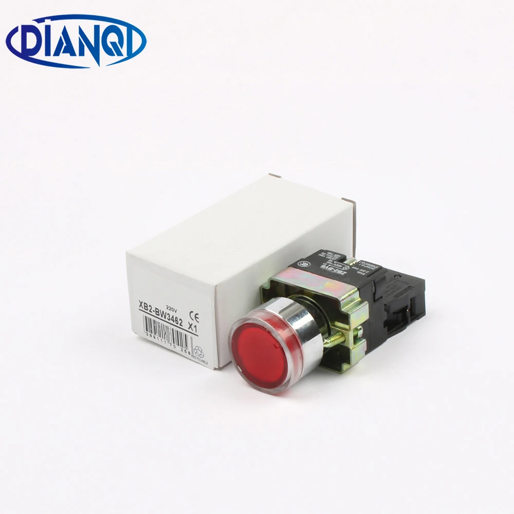 XB2 BW3462 xb2 bw3462 прямого типа кнопочный выключатель с подсветкой переключатель|push