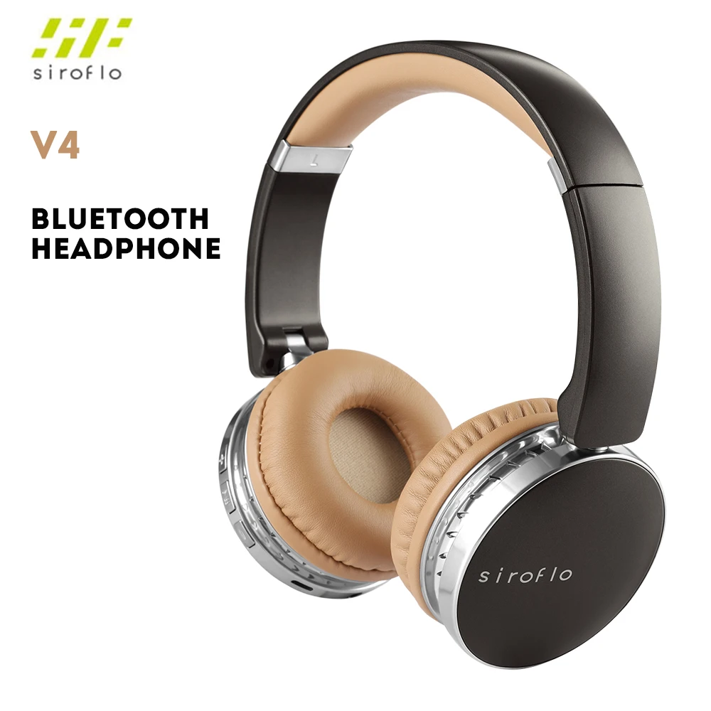 siroflo V4 Wireless Bluetooth Headphones Noise Cancelling Headset with Microphone Support Volume Control | Электроника
