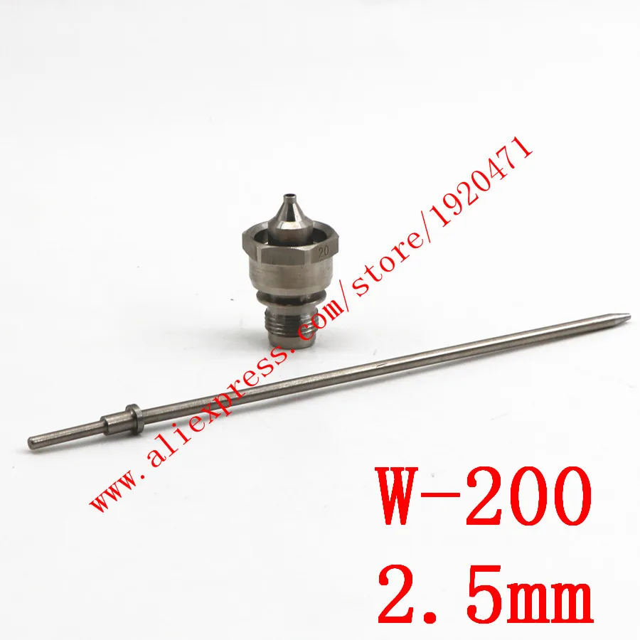 2.5mm Япония HVLP ручная рукоятка W-200 распылитель иглы Набор для W200 краски пистолет - Цвет: 2.5mm