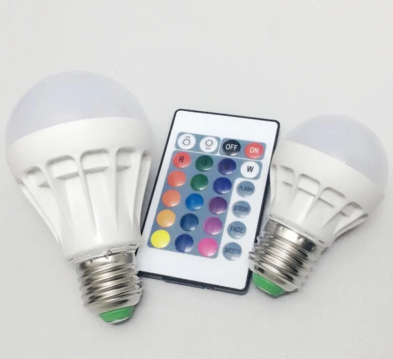 RGB светодиодный свет E27 B22 6 W/9 W 16 Цвета изменение волшебная лампа прожектор лампы с ИК-пультом дистанционного Управление праздничное освещение Декор светодиодный лампы
