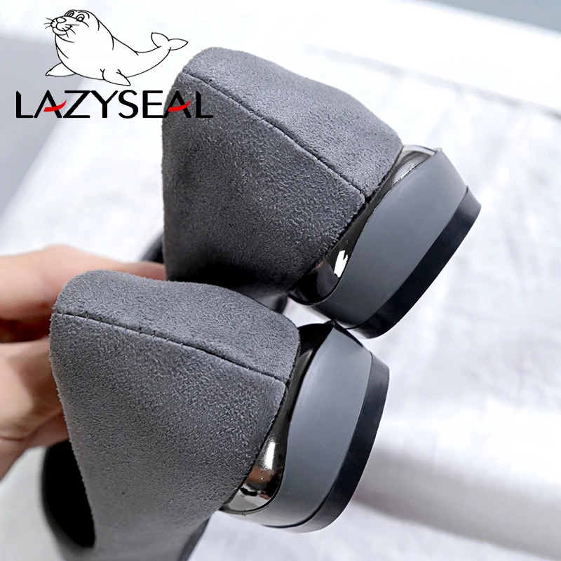 Туфли LazySeal женские на плоской подошве кожаные лоферы топ-сайдеры Мокасины мюли