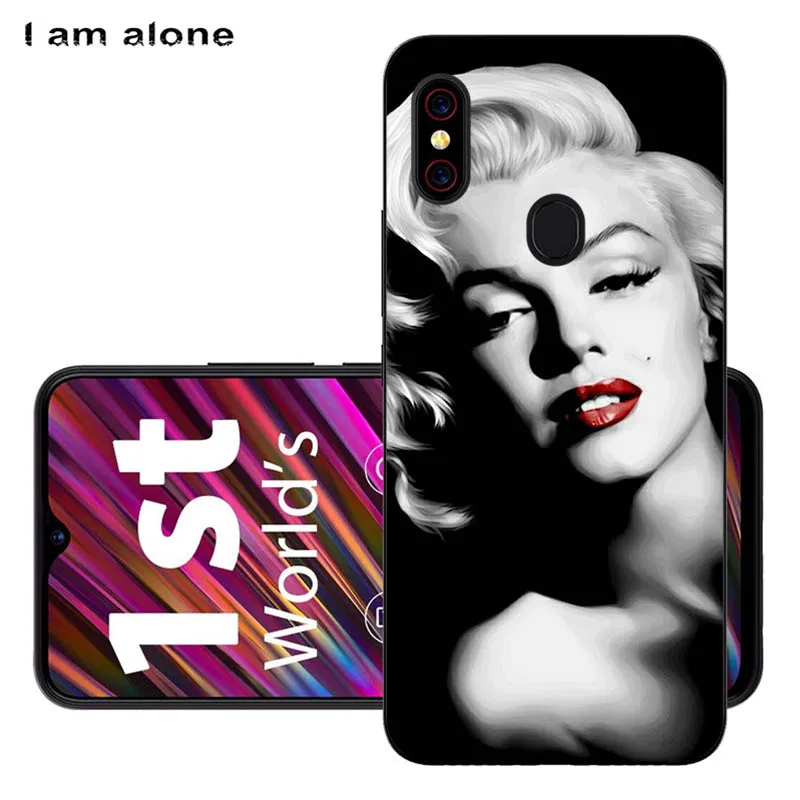 Solf TPU W14 Чехлы для телефонов I am alone для Umidigi F1/F1 Play 6,3 дюймов черный мягкий ТПУ мобильный Модный чехол с принтом для Umidigi F1 сумки - Цвет: Solf TPU W14