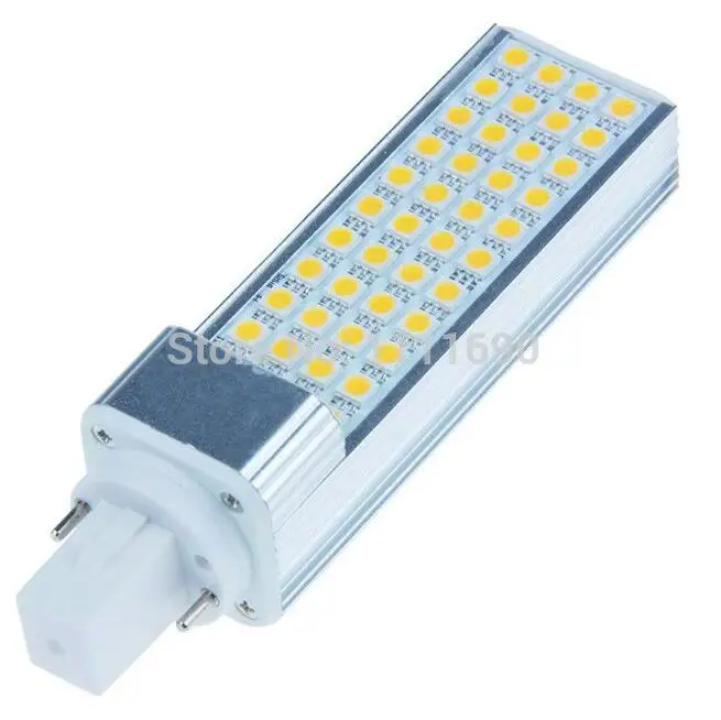 10pcs / lot G24 LED pl 9W Saving Light Horizontal pl-c Plug Lamp SMD5050 g24d Light Bulb AC 85V-265V 110V 220V 230V