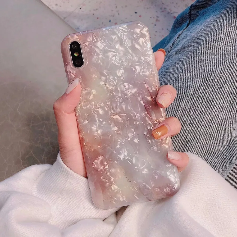 Kuutti Squishy Роскошные Красные Белые Силиконовые мраморные чехлы для телефонов