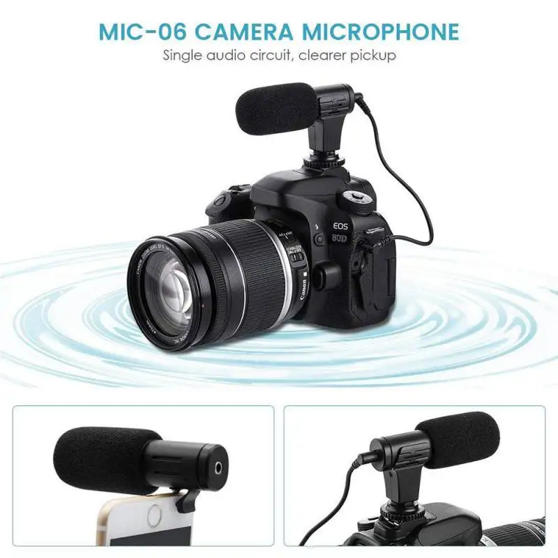 MIC-06 мини микрофон Микрофон 1/4 3 5 мм Крепление зажим для сотового телефона