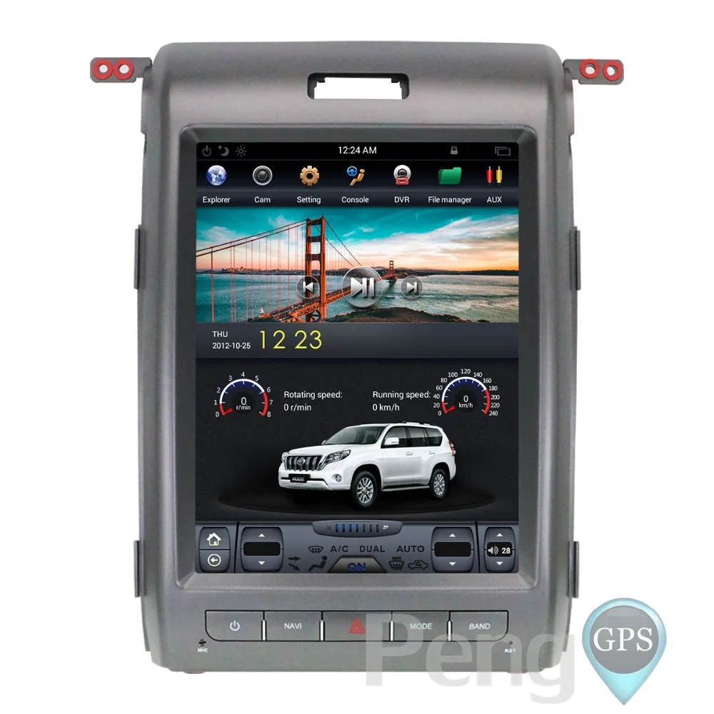 Автомобильный DVD-плеер с GPS-навигацией экран 12 1 дюйма IPS Android для Ford F150 2009-2014