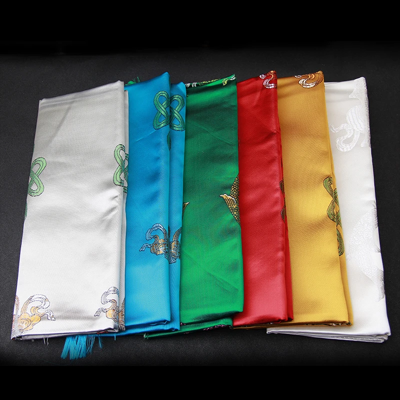 Тибетский ритуал подарок шелковый атлас изысканный жаккардовый красочный Хада