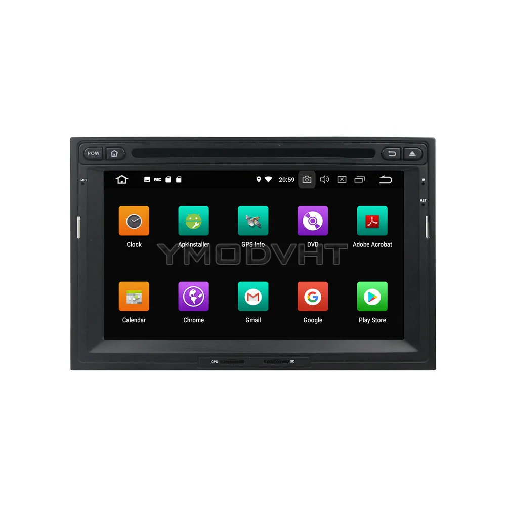 YMODVHT 7 дюймов Android 8 0 Восьмиядерный 4 ГБ Автомобильный DVD Радио Стерео GPS для Peugeot