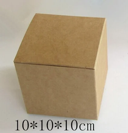 

10*10*10 см крафт-бумага, косметическая банка для крема, бутылка, подарок, крафт-упаковка, бумажная коробка, 100 шт./партия, бесплатная доставка