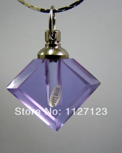 25 шт./лот фиолетовые плоские призматические рисовые флаконы подвески для риса