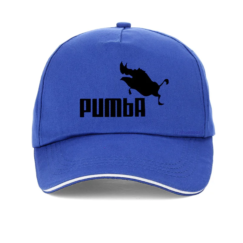Смешная шапка Милая homme Pumba бейсболка s для мужчин и женщин хлопок крутая хип-хоп шляпа от солнца унисекс с надписью Snapback шляпа бренда Gorra hombre - Цвет: Синий