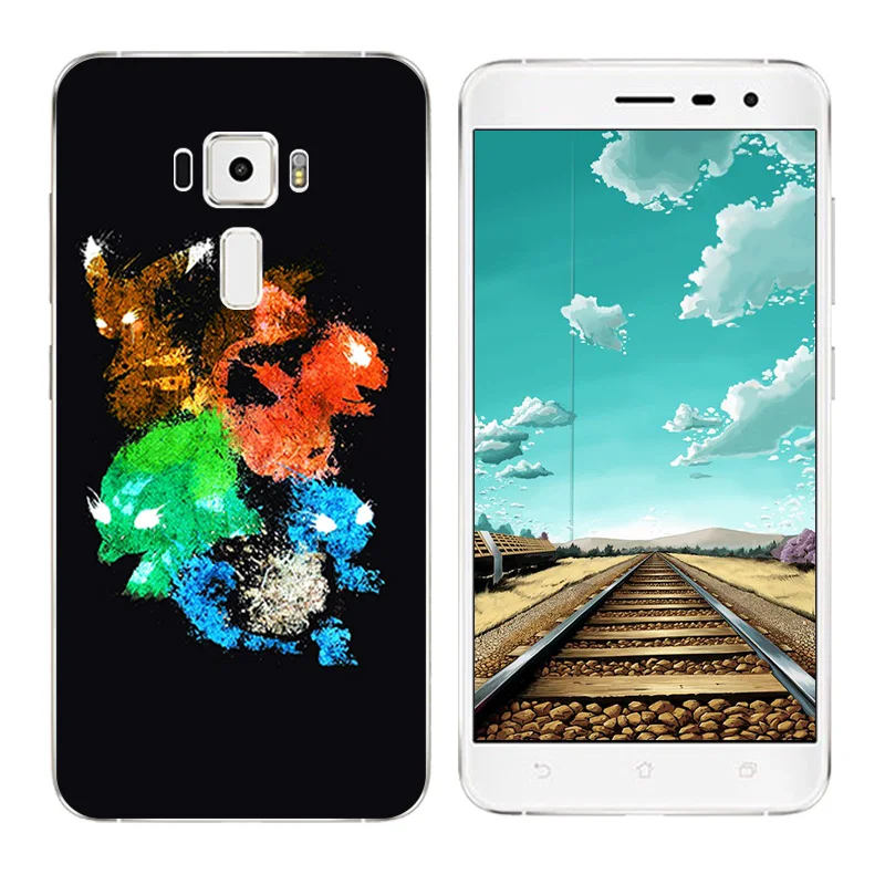 Для Asus Zenfone 3 Чехол ZE552KL Мягкий Силиконовый ТПУ чехол для телефона с рисунком 5