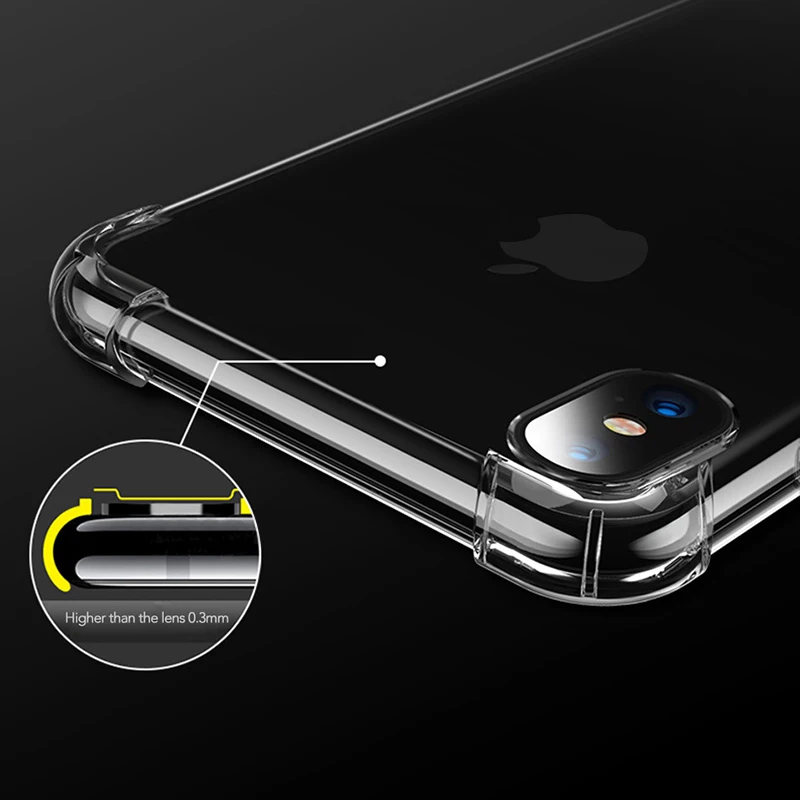 Mrgo комплект чехол для iPhone х Крышка антидетонационных Coque силиконовые Экран