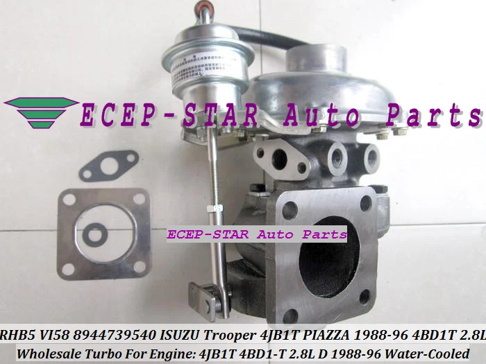 Водяное охлаждение турбо RHB5 VI58 8944739540 VD130047 8970192920 VI35 для ISUZU Holden Trooper 4JB1T PIAZZA 88 96 4BD1T
