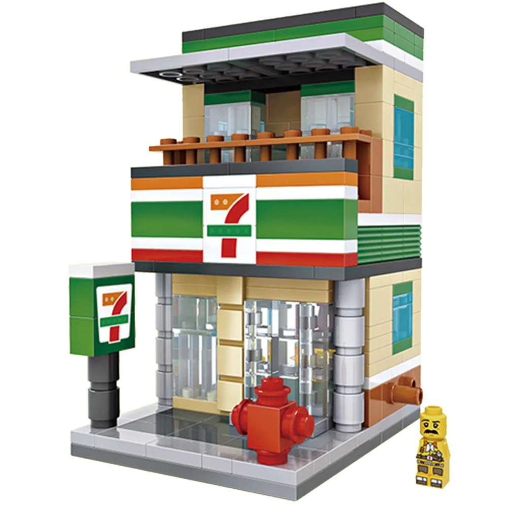 LOZ развивающая 3D игра DIY Pulzze Seven eleven строительные блоки 3 D Puzles подарок для мужчин