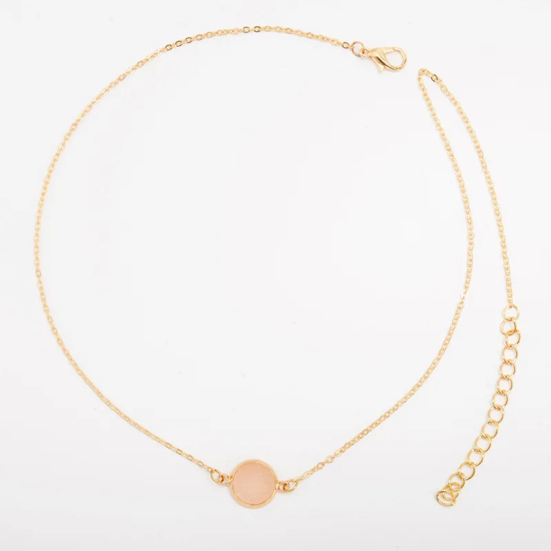 Fashion big chain clavicle double layer metal round necklace QW33 | Украшения и аксессуары