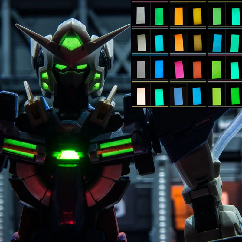 Светящаяся наклейка Gundam 1 шт. 10 х5 см клейкая светящаяся бумага 12 цветов экшн