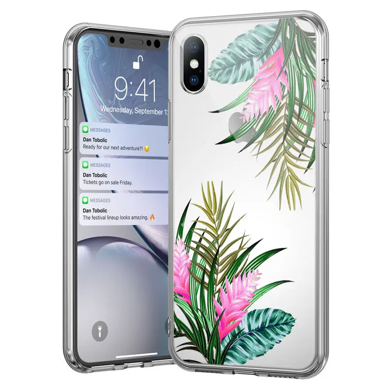4704 Мягкий силиконовый чехол Ottwn для iPhone 11, 7, 8, 6, 6S Plus, 5, 5S, SE, Ретро стиль, листья, цветы, чехол для телефона s, для iPhone XR X XS Max, задняя крышка - Цвет: 4704