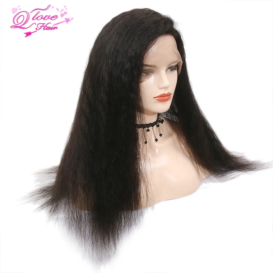 Queen Love Hair кудрявый прямой парик человеческие волосы кружевные парики бразильские