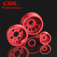 high performance light weight crank pulley fits for nissan z33 350z fairlady 350gt skyline v35 bluered