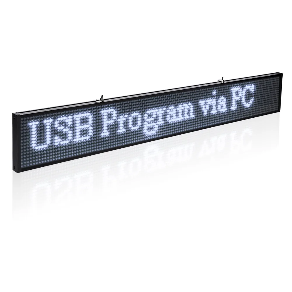 26 дюймов синий P5 SMD 16*128 пикселей Беспроводной Wi Fi светодиодный знак