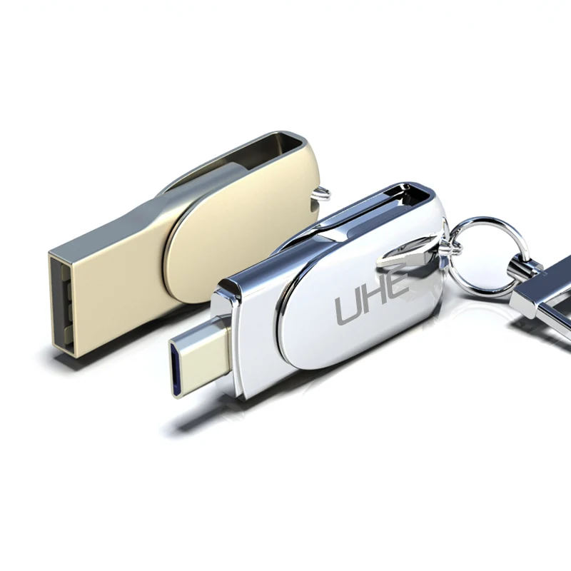 

USB Flash Drive 64GB OTG Metal USB 2.0 Pen Drive Key 32GB OTG Pendrive High Speed Memory U Disk 16GB 8GB USB Stick For Phone