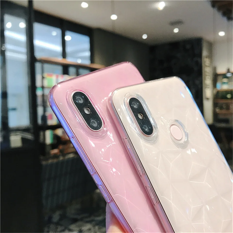 Для Xiaomi mi 8 SE A1 A2 Lite Pocophone F1 Red 6 6A Примечание 5 Plus Pro S2 4A 4X 3D прозрачные со стразами