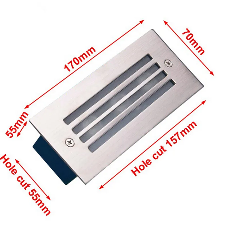 12 шт. светодиодная угловая настенная лампа 3 Вт Светодиодная Встраиваемая