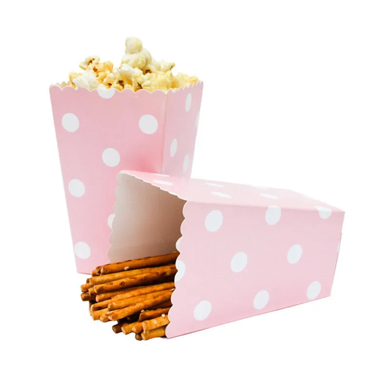 

12Pcs/lot Wedding Party Table Decoration Chevron Paper Popcorn Boxes Baby Shower Birthday Party Decorations Event Party Supplies