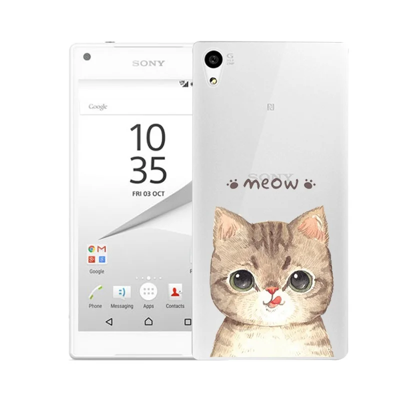 Qmswei ТПУ прозрачный мягкий чехол для телефона sony Z3 Z2 Z5 Z4 силиконовый цветочным