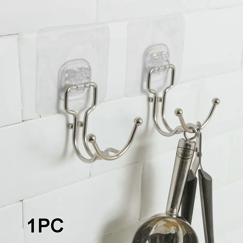 Hook Multifunctional Bag Holder Bathroom Adhesive Strong Towel Waterproof Home Wall | Дом и сад