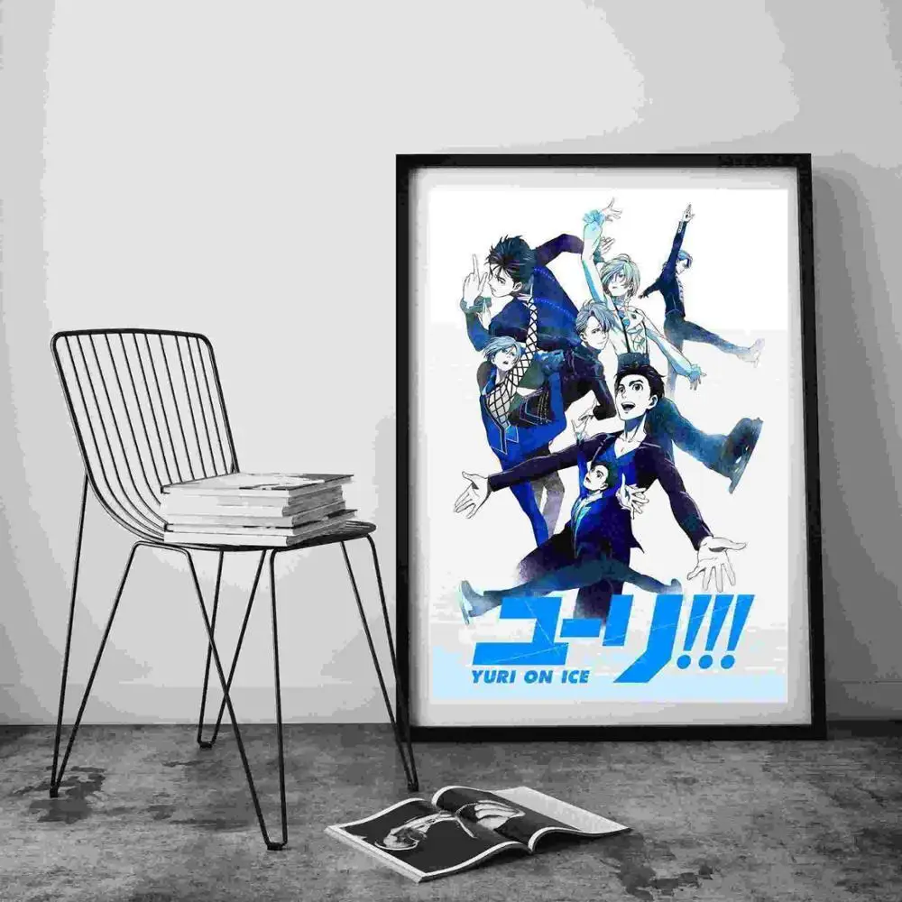 2 Yuri On Ice аниме персонажи холст живопись плакаты и принты настенные художественные декоративные картины холст живопись для гостиной дома - Цвет: 2