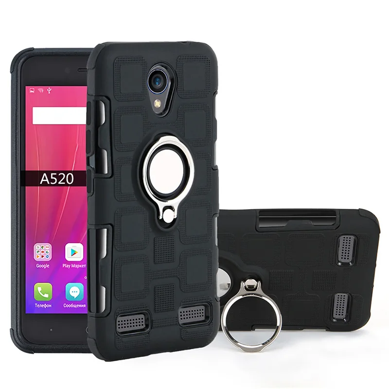 Металлический кольцевой Чехол для мобильного телефона для zte Blade A520 A 520 5,0 '', чехол для zte Blade BA520 BA 520, мягкий силиконовый чехол