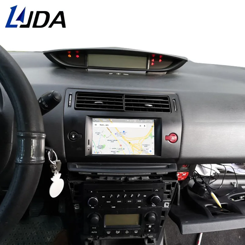 LJDA 1 Din Android 8,0 dvd-плеер автомобиля для Citroen C4 мультимедиа gps навигация авто радио Восьмиядерный 4G+ 32 г головного устройства стерео аудио