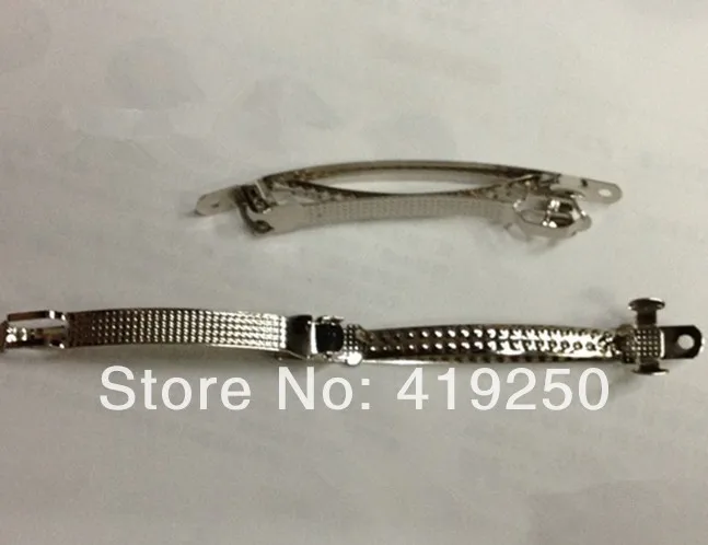 300 шт. серебристые металлические зажимы для волос 8 см|metal hair bow|metal bowsilver barrette |