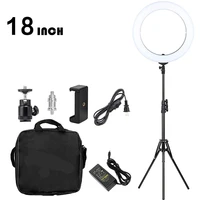gskaiwen 18 inch ring light led dimmable camera photo light for studiophone photography ring light lamptripod stand