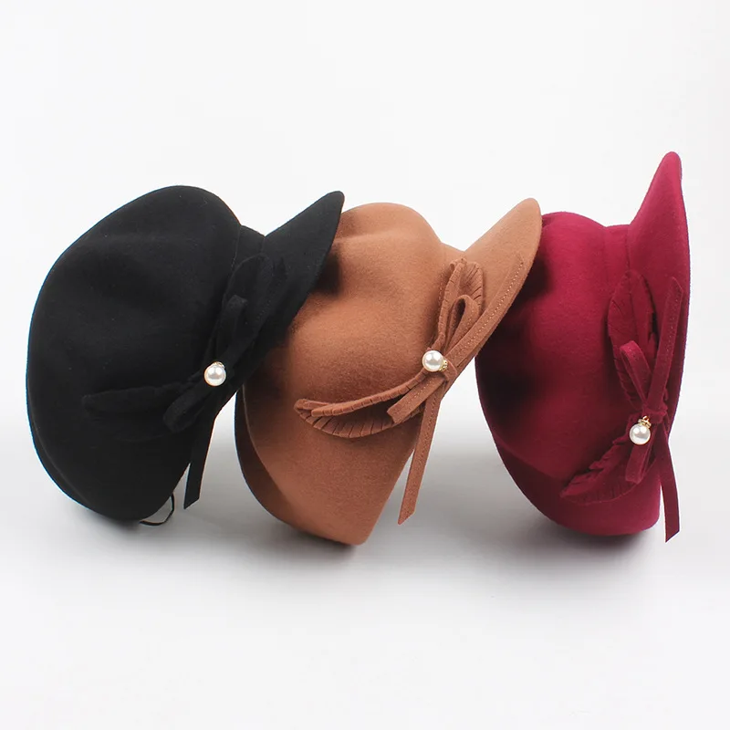 Женская восьмиугольная шапка Newsboy Зимняя шерстяная берет 2019 | Аксессуары для