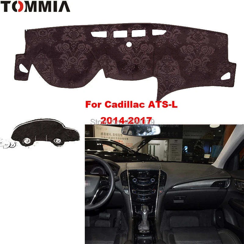 

TOMMIA Dashboard Cover Dash Mat for Car Sun Shade ANTI-UV Dash Pad Car Dashboard Mat For Cadillac ATS-L 2014-2017