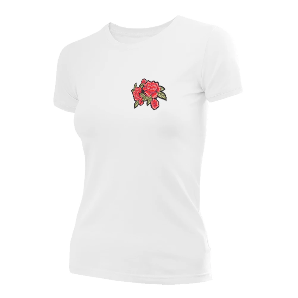 Cool Rose Iron on Patches - Surpdeco Stickers Embroidery Patch Heat Transfer DIY Applique Accessories for Clothes Bags | Дом и сад