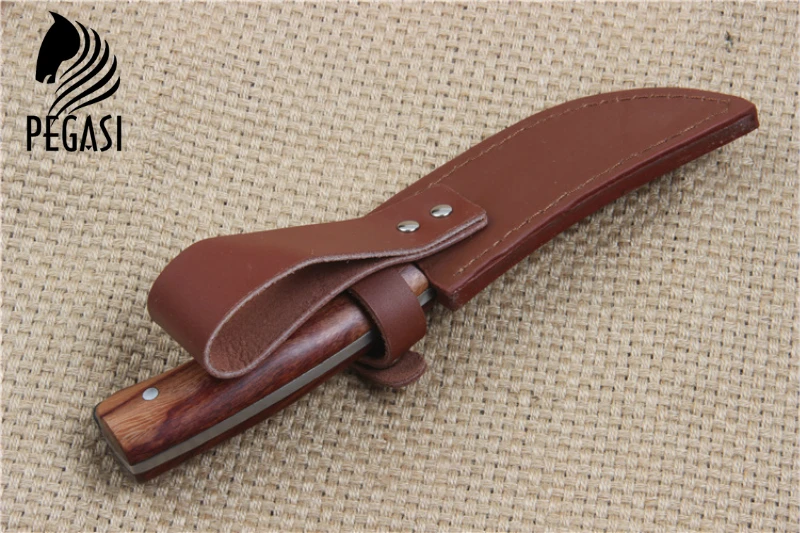 PEGASI высококачественный ручной Кованый прямой нож из высокоуглеродистой стали