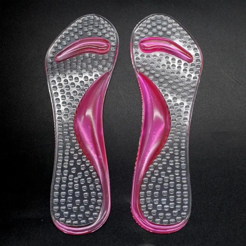 Нескользящая Женская гелевая Подушка 3/4 длины с супинатором противоскользящий