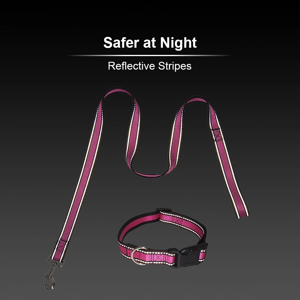 Поводок для собак кошек щенков Светоотражающий домашних животных веревка