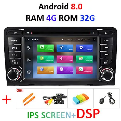Ips DSP 4G 64G Android 9,0 автомобильный DVD gps для Audi A3 8P 2003-2012 S3 2006-2012 RS3 Sportback 2011 мультимедийный плеер стерео радио - Цвет: 8.0 4G 32G IPS DSP