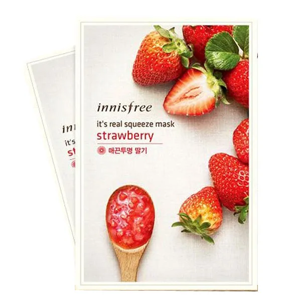 Henna 6PCS/Lot It's Real Squeeze Mask Moisturizing Sheet Anti-Aging Smooth Skin Innisfree Korea Cosmetics Facial |