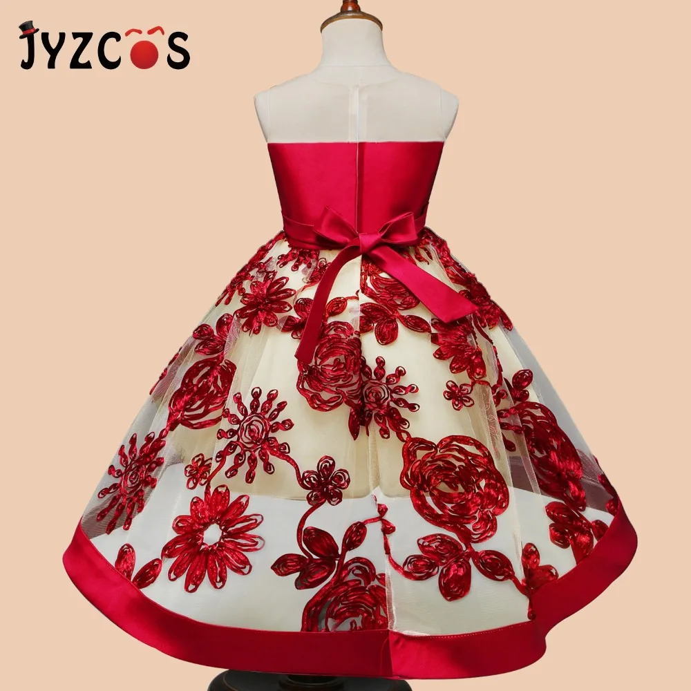 JYZCOS/платье принцессы для маленьких девочек на свадьбу детское праздничное