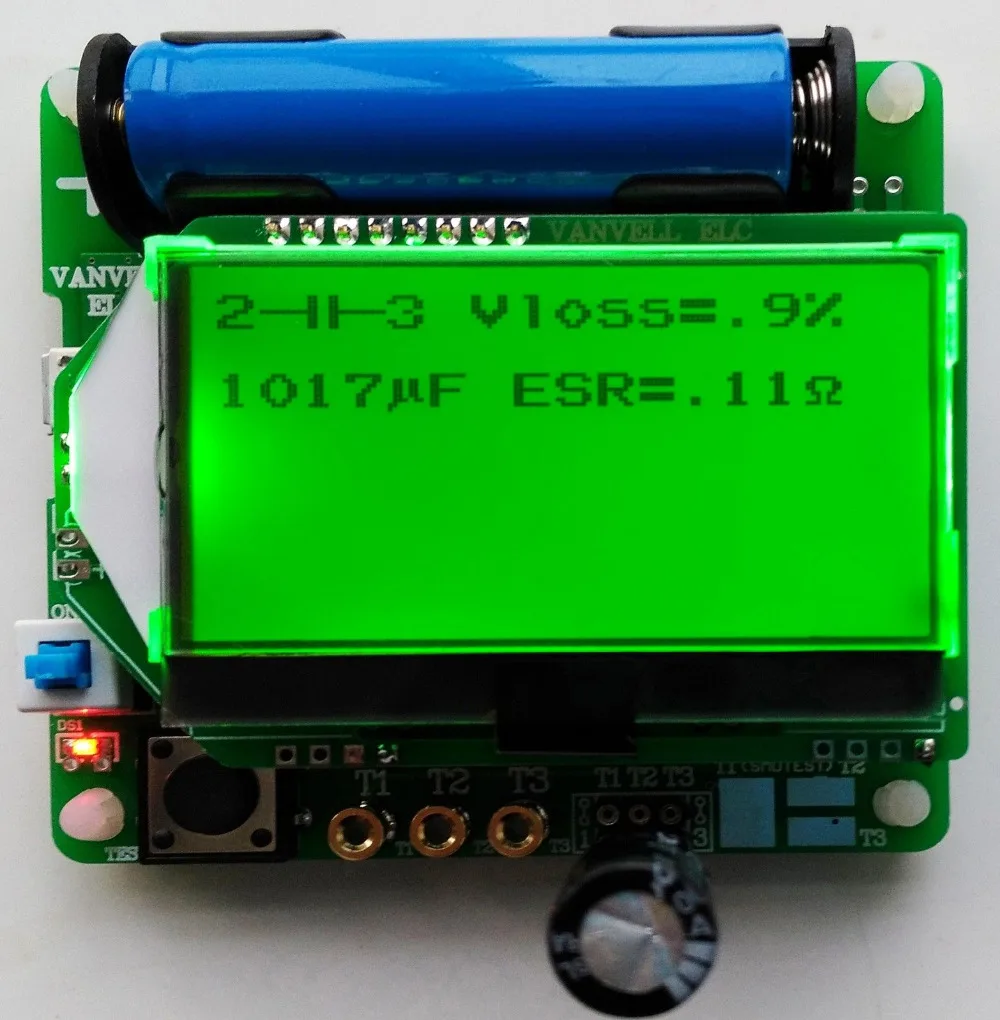 Новейшая многофункциональная версия индукторного конденсатора ESR meter DIY MG328 3 7 в |