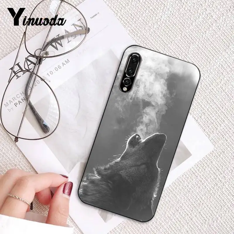 Yinuoda Русская версия Волк тигр Лев Леопард медведь чехол для телефона HuaweiP9 P10 Plus Mate9
