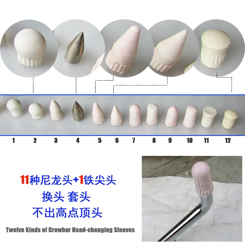 

Magnetic PDR Hook Tools Push Rod Car Crowbar Paintless Dent Repair Tools PDR Dent Puller Lifter Kits Ding Hail Puller Set