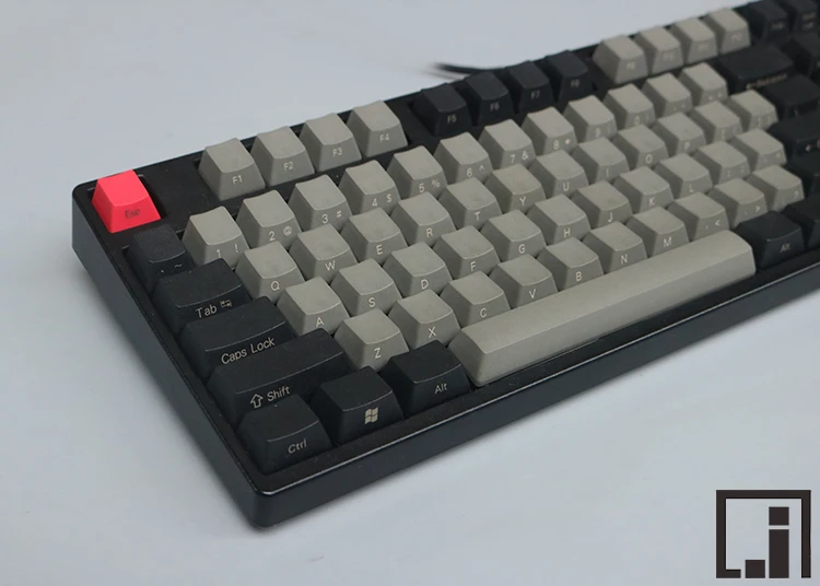 Механическая клавиатура с клавишами PBT black Dolch cherry mx OEM 104 для покера 60% принтом