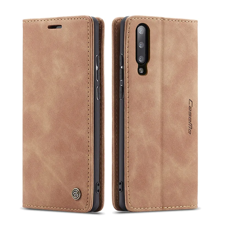 Винтажный кожаный чехол для Xiaomi mi 9 9 T, роскошный Авто Магнитный флип-чехол-кошелек, чехол для телефона для Xiaomi mi 9 mi 9 mi 9 T, силиконовая задняя крышка - Цвет: Light Brown
